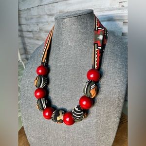 Fabric Chunky Necklace